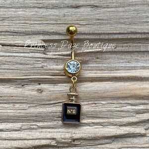 Gold‎ Perfume Belly Button Ring